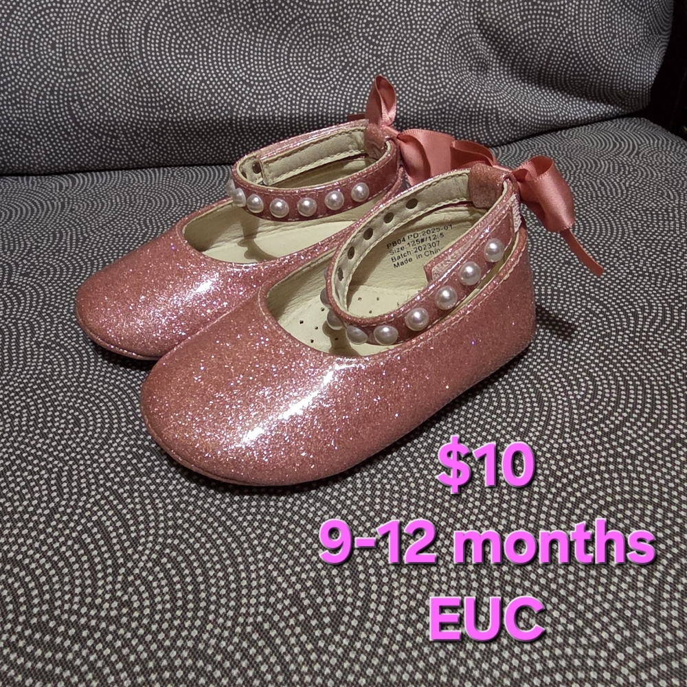 Glittery Pink Kids Shoes